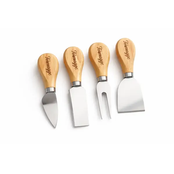 Set de 4 cuchillos para picada grabados - Imagen 1